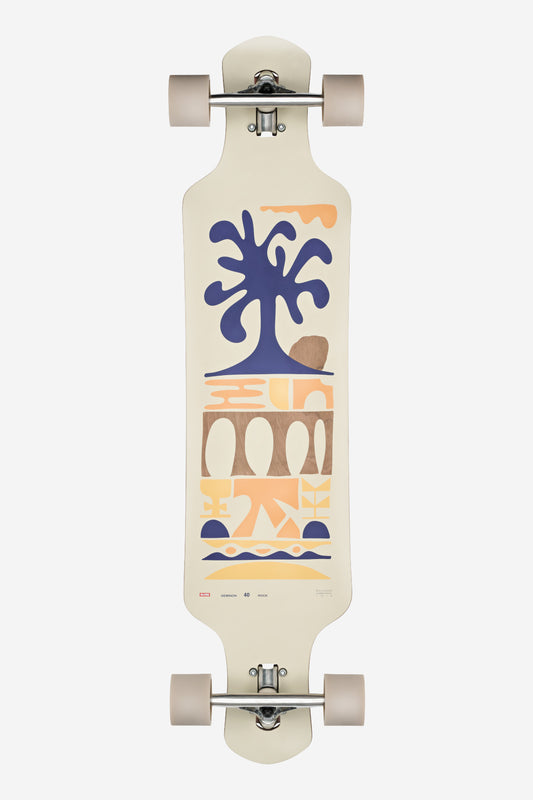 Geminon 40 Rock 40" Longboard - Mediterranean