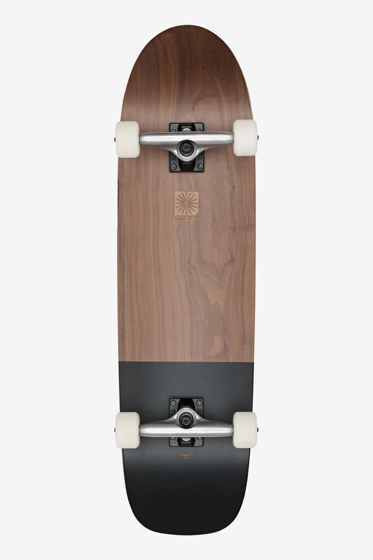 Panier à bois design Skate en métal noir