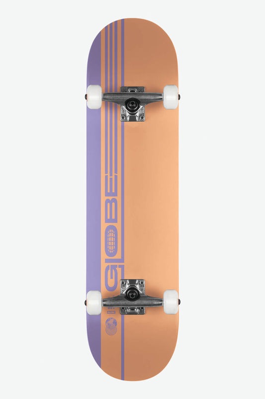 Globe - G0 Strype Hard - Dusty Orange/Lavender - 7.75" Complete Skateboard