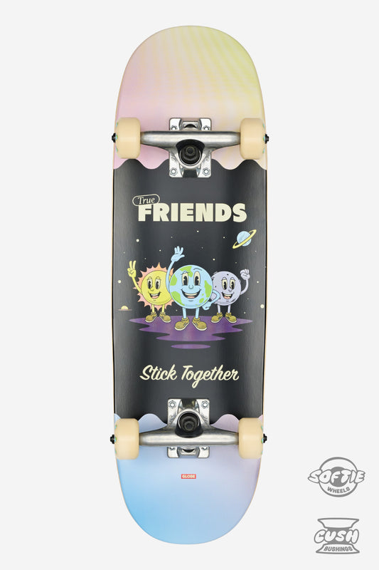 Kids Grip 95 Mini 7.9 Complete Skateboard - Wide - True Friends