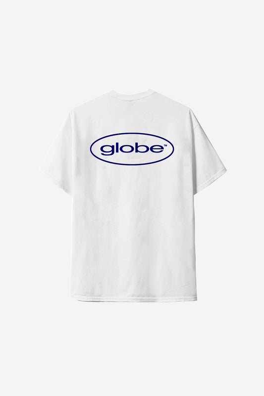 Globe - Camiseta ovalada - White