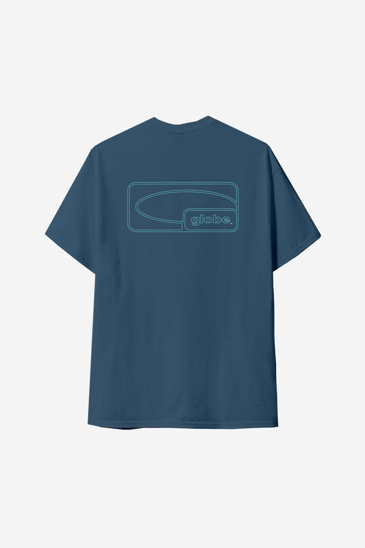 Block Tee - Steel Blue