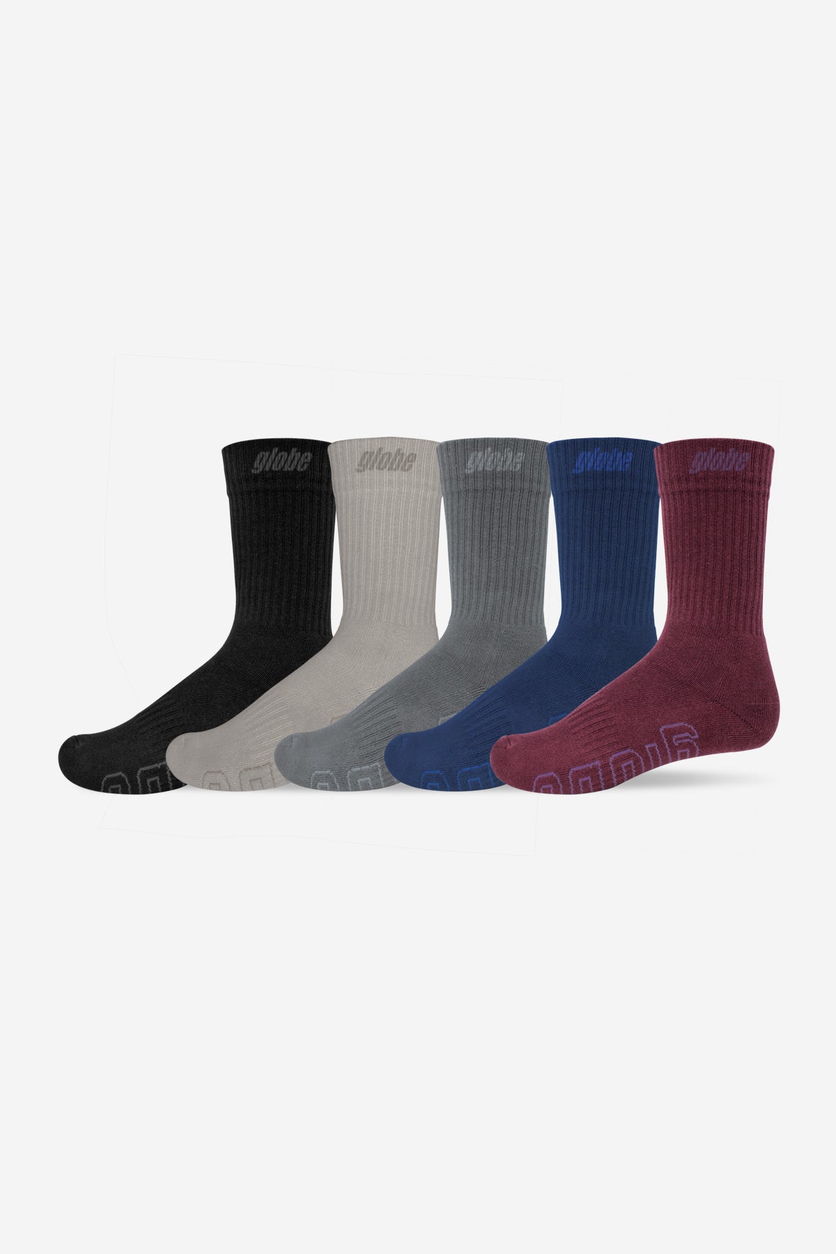 Impact Hi Crew Sock 5 Pack - Assorted
