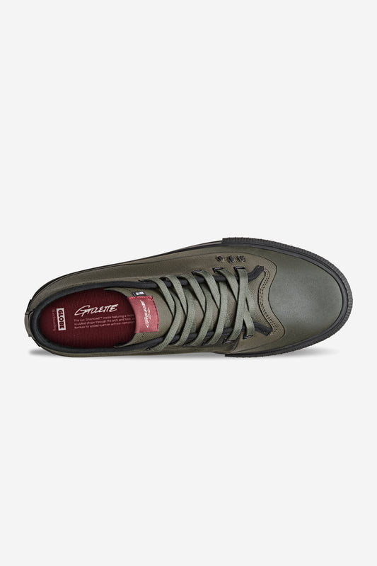 Globe - Gillette Mid - Escuro Olive/Preto - skateboard Sapatos