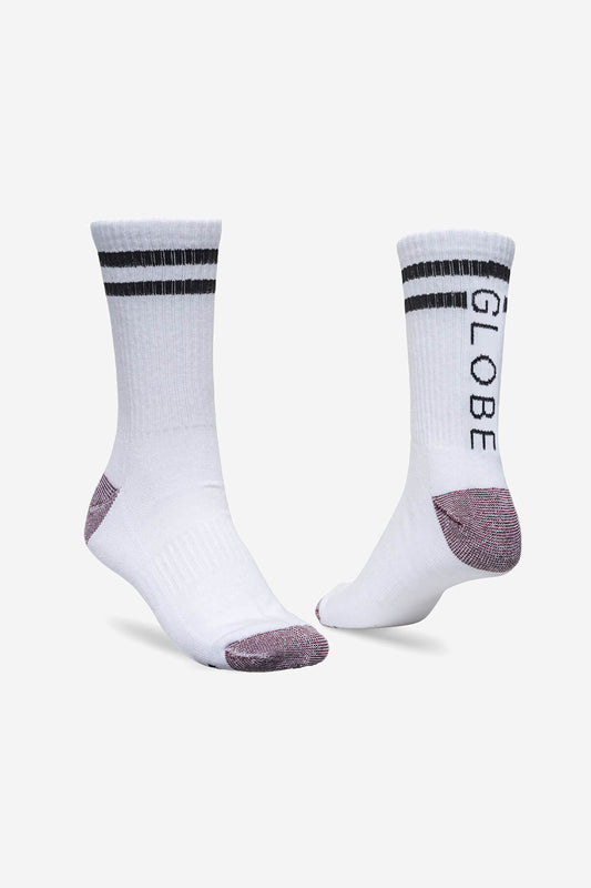Globe - Carter Crew Sock 5 Pack - White