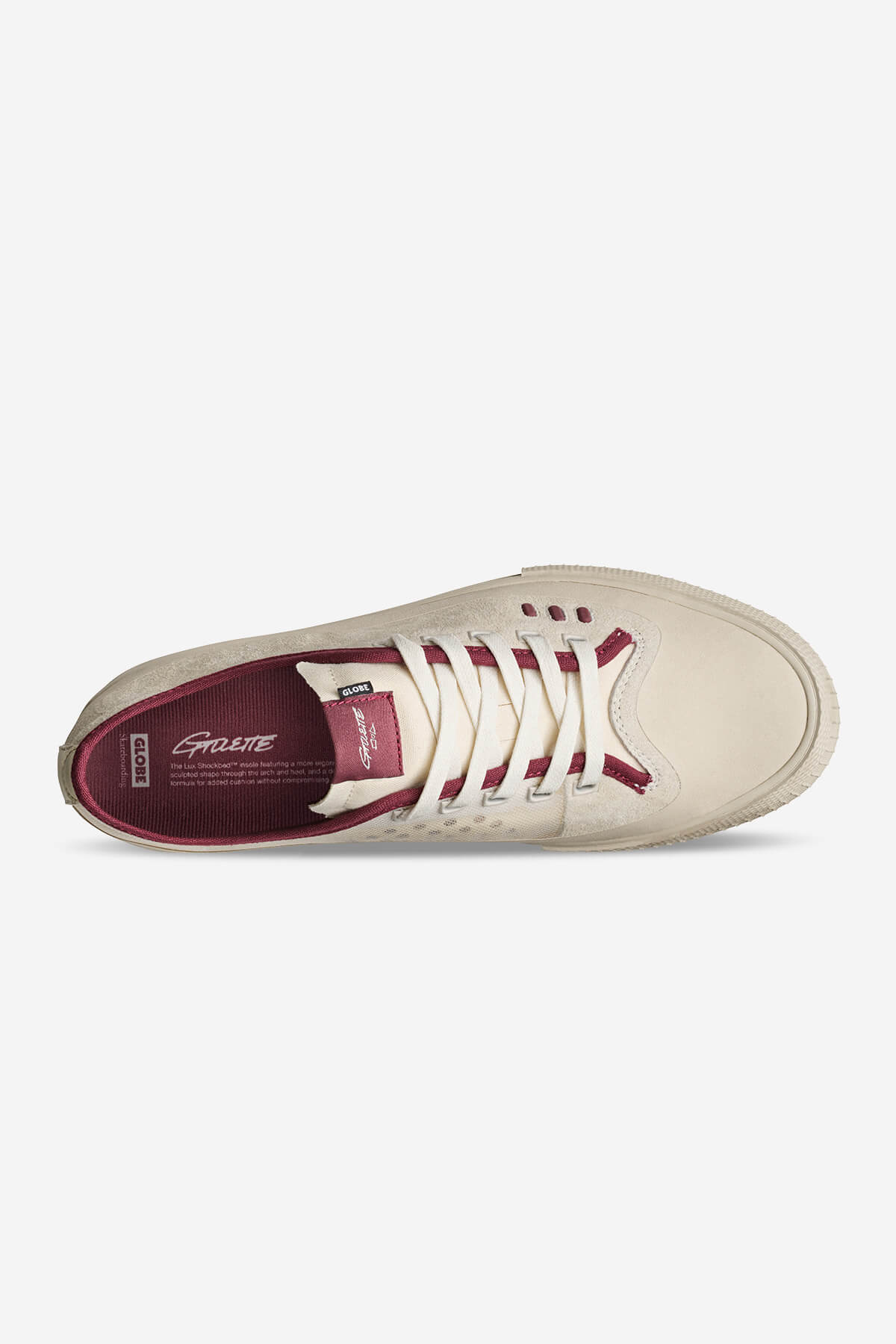 Globe - Gillette - Cream/Pomegranate - skateboard Chaussures