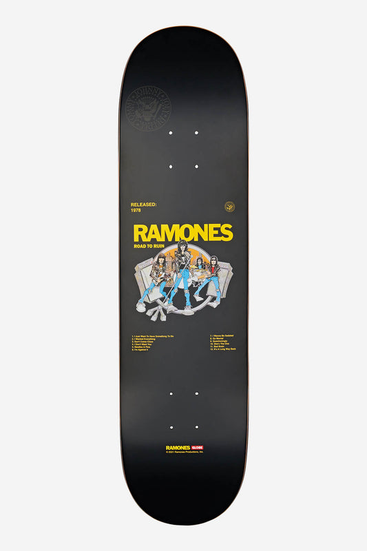 Globe - G2 Ramones - Road To Ruin - 8.25" (Camino a la ruina) Skateboard Deck