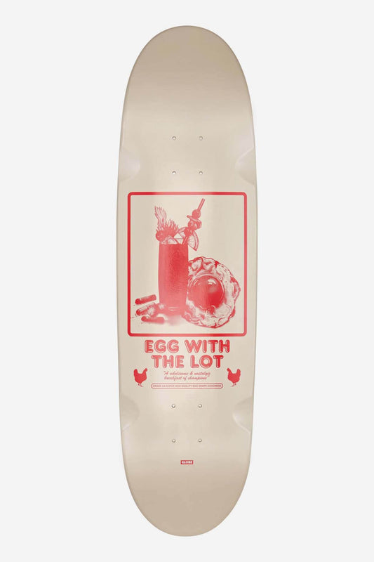Globe - Eggy - Off-White/The Lot - 8.625" Skateboard Deck