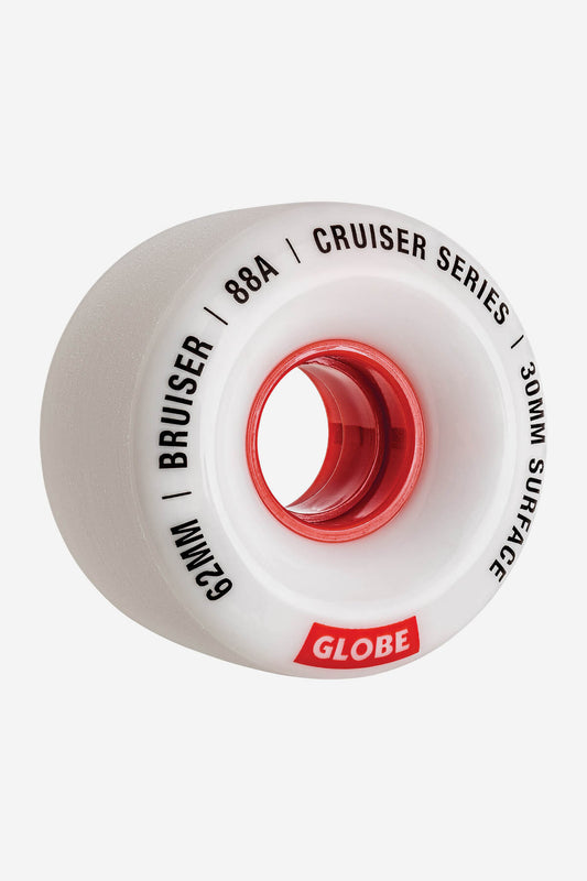 Globe - Bruiser Cruiser Skateboard Wheel 62Mm - White/Red