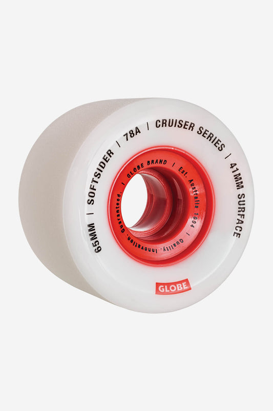 Globe - Softsider Cruiser Wheel 65Mm - White/Red