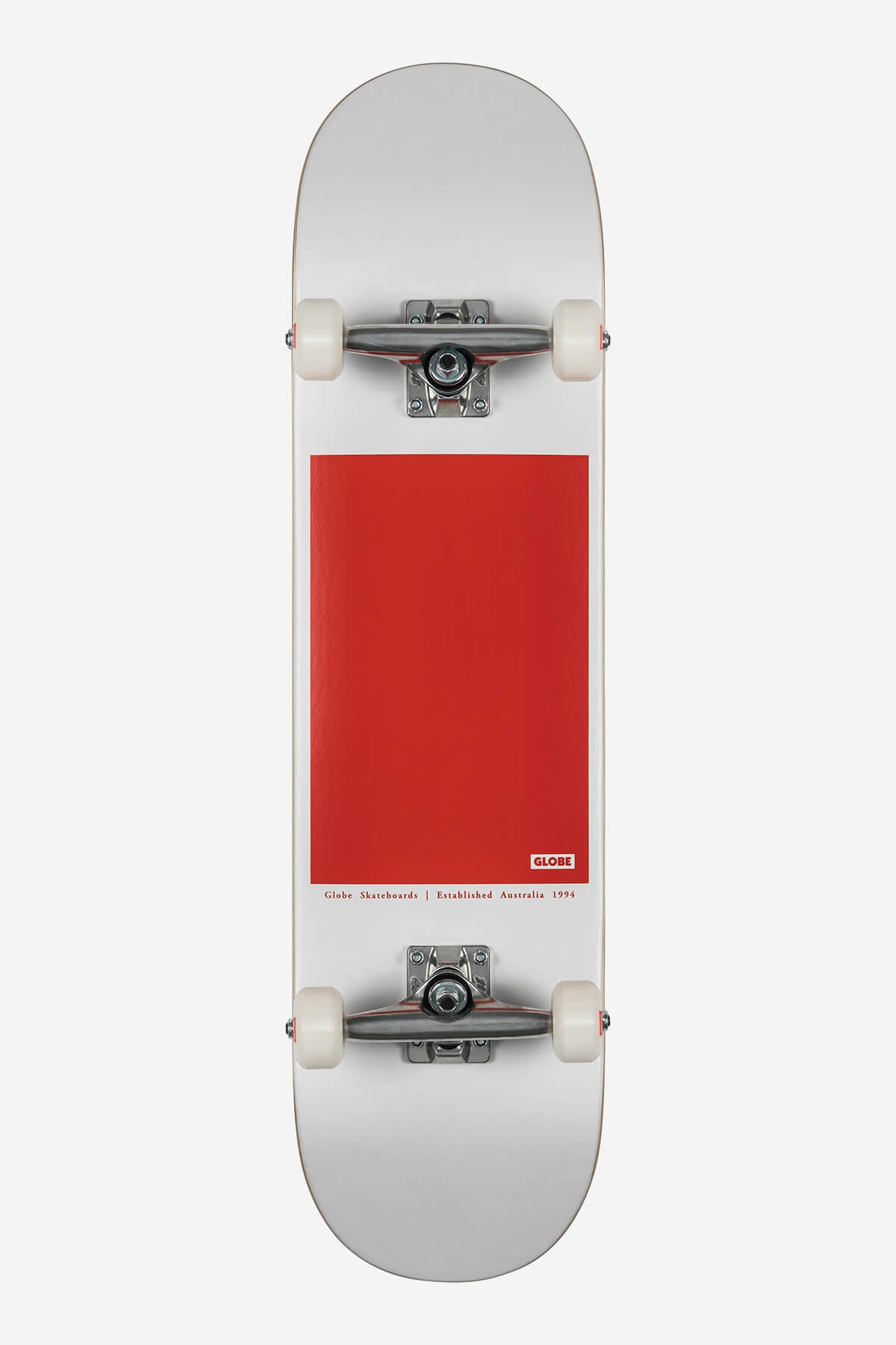 Globe - G0 Block Serif - White/Red - 8.0" Komplett Skateboard