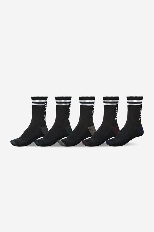 Globe - Carter Crew Sock 5 Pack - Assorted