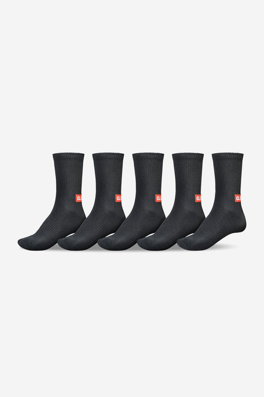 Globe - Minibar Crew Sock 5 Pack - Black