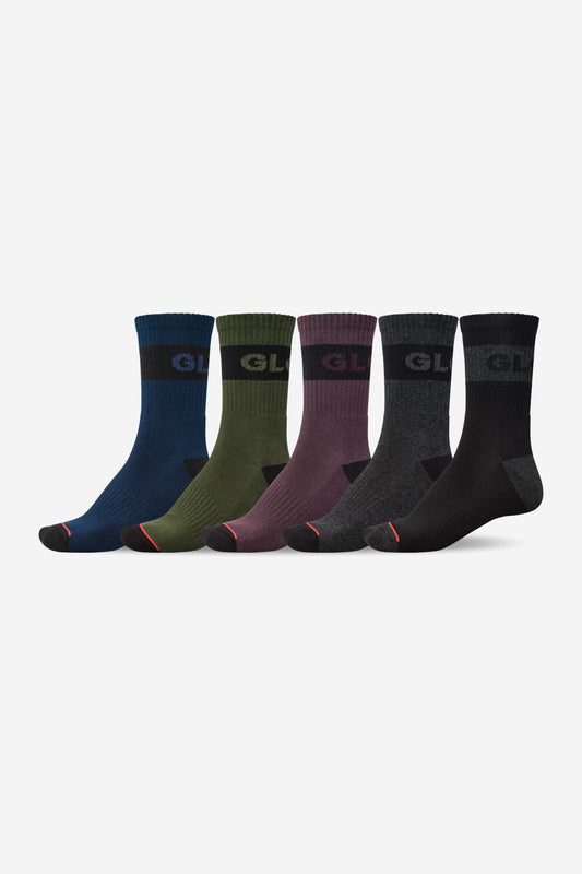 Globe - Horizons Crew Sock 5 Pack - Assorted