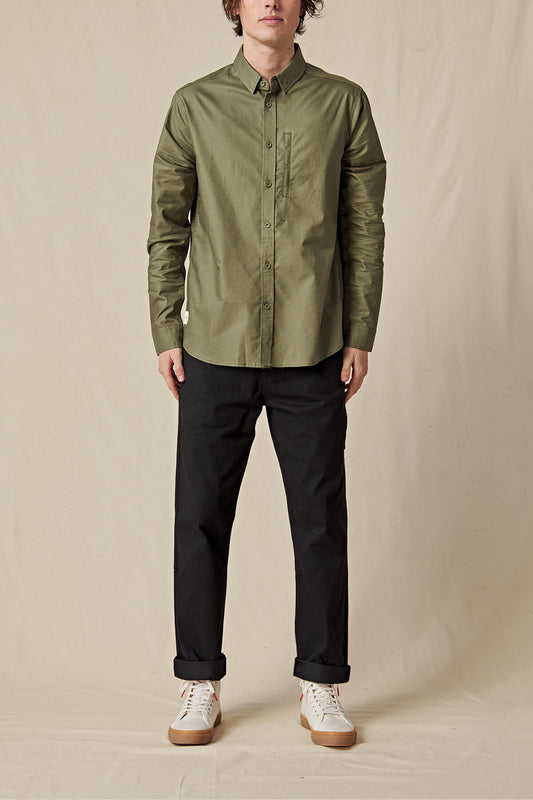 Globe - Foundation Ls Shirt - Olive