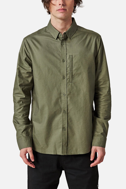 Globe - Foundation Ls Shirt - Olive