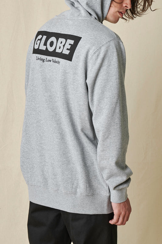 living low velocity hoodie grey marle