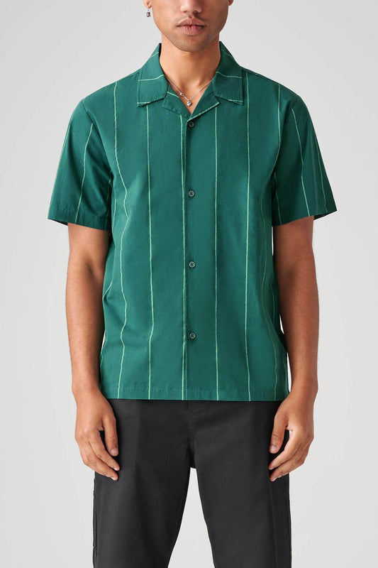 off course ss shirt night green