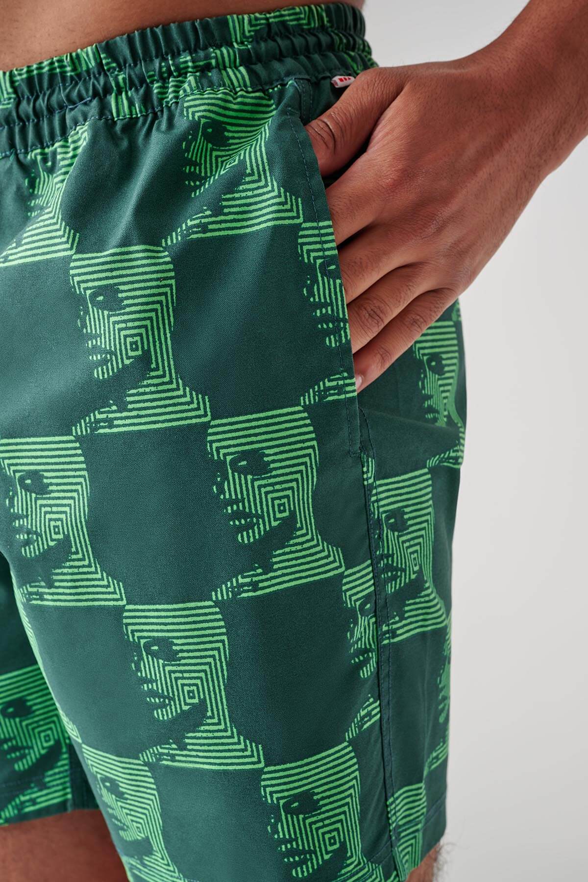 Globe - Circuits Poolshort - Night Green