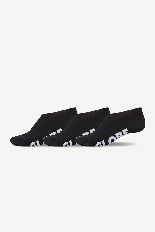 Globe - Low Impact Invisible Sock 3 Pack - Noir