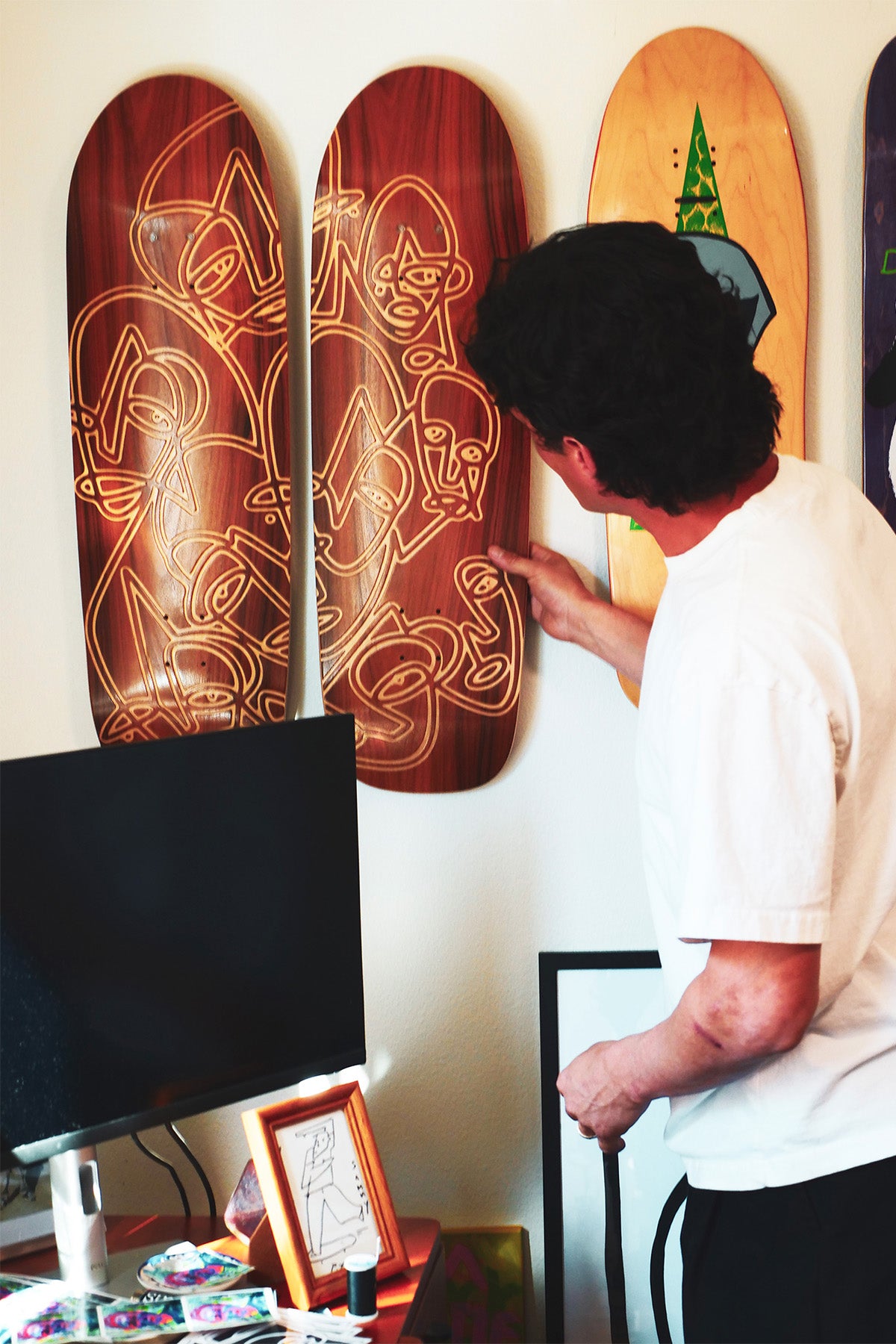 Sonny Mountain 9.75 Deck - Faces Diptych