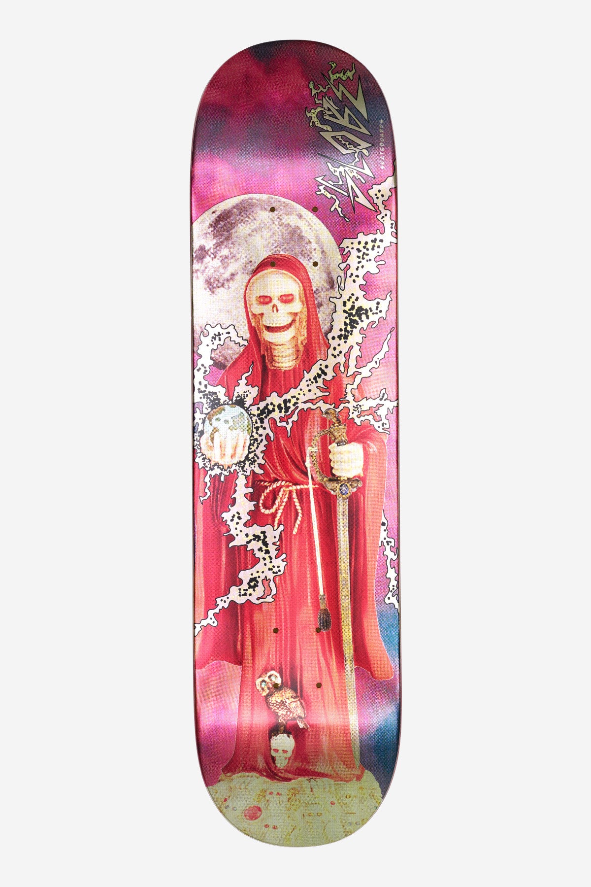 G1 Downtown Doom 8.0 Deck - Silver/Red