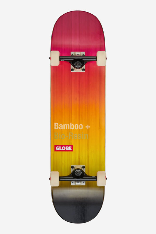 g3 bar Bambus rosa schwarz verblassen 8,25" komplett skateboard