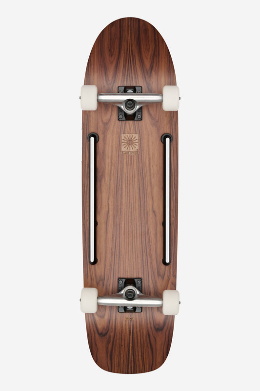 Eames Ltd. Lounge Skateboard - Rosenholz/Schwarzes Leder