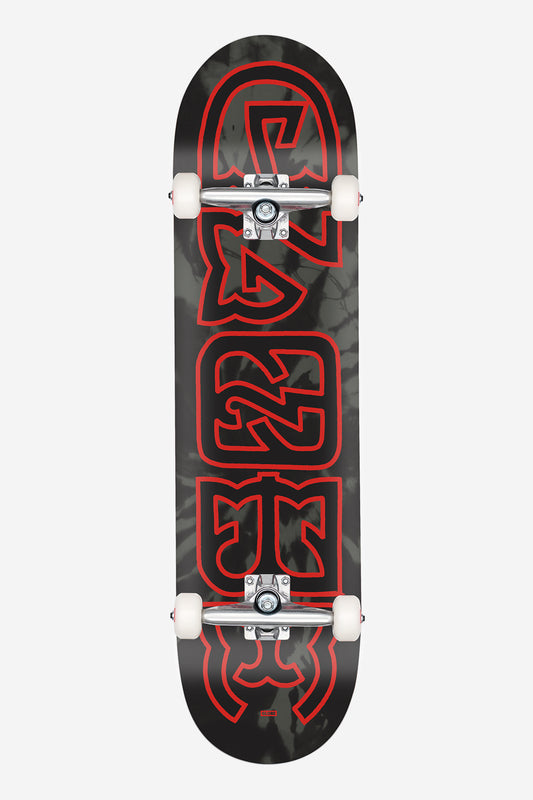 G0 Heyman 8.0 Complete Skateboard - Black Dye/Red