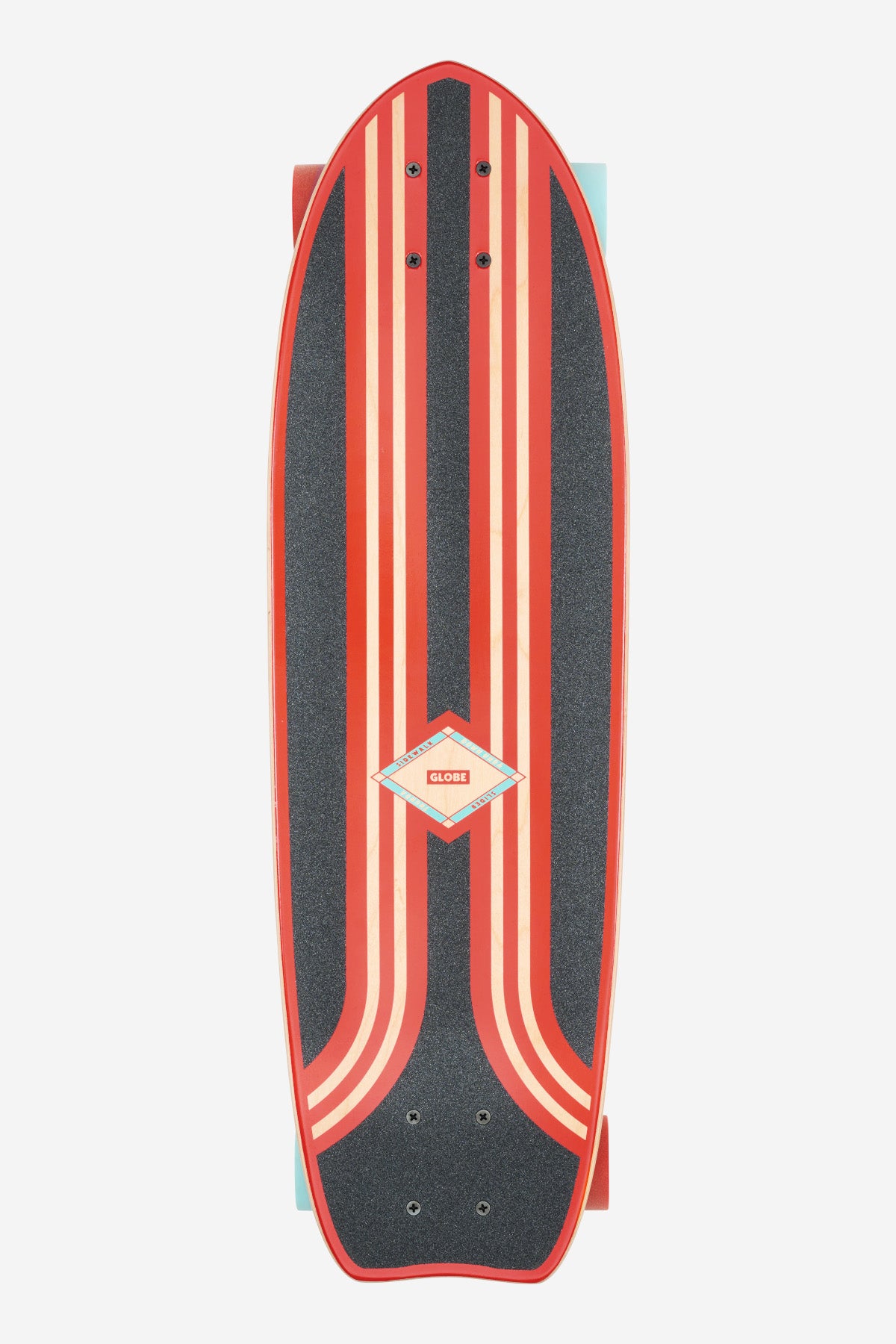 Globe CRUISERBOARDS - Tabla deslizante para acera de 28" Cruiserboard - Red /Araña