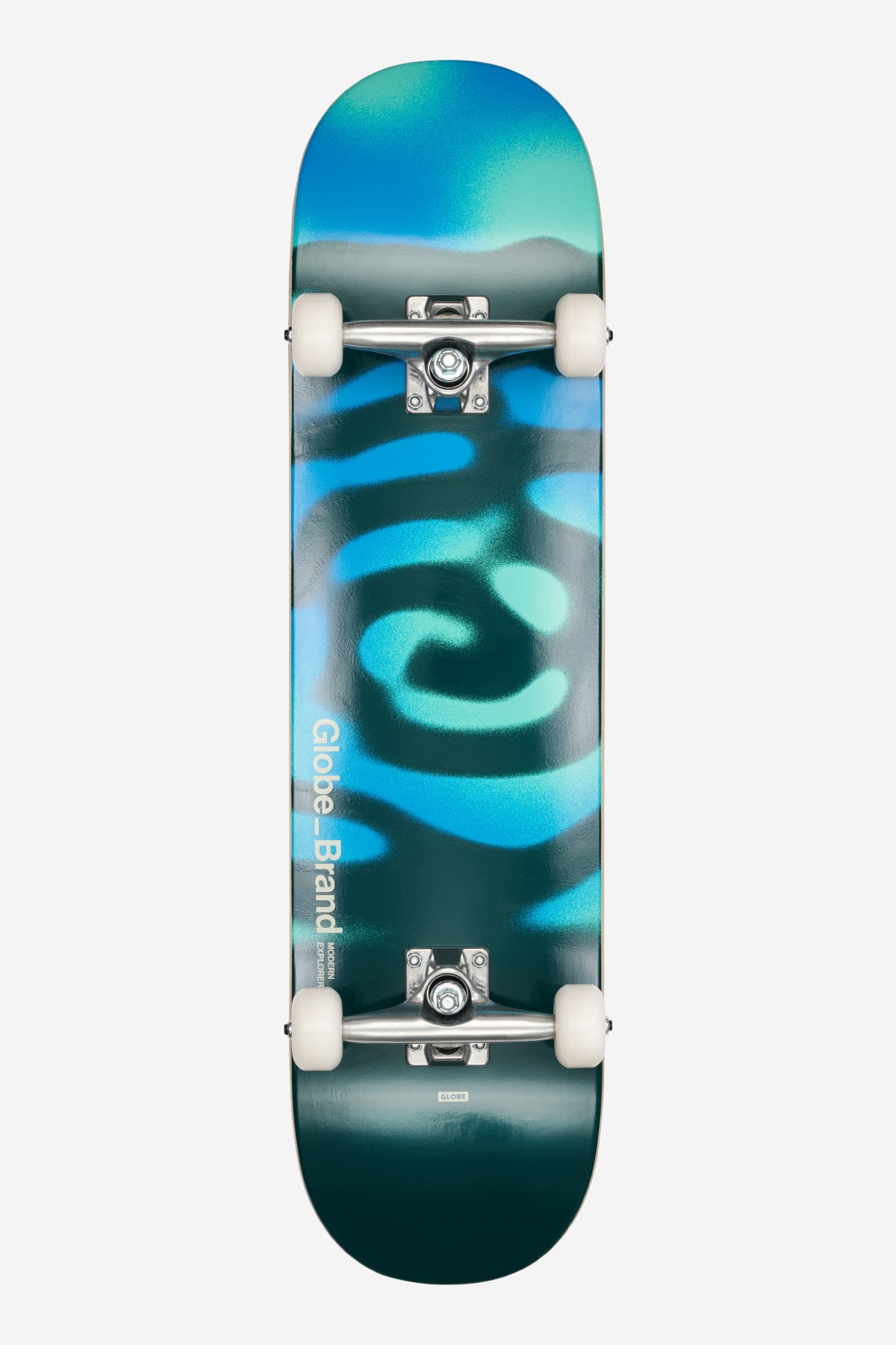 G0 Pond 8.0 Complete Skateboard - Blue/Green