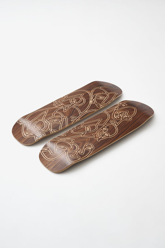 Sonny Mountain 9.75 Deck - Faces Diptych