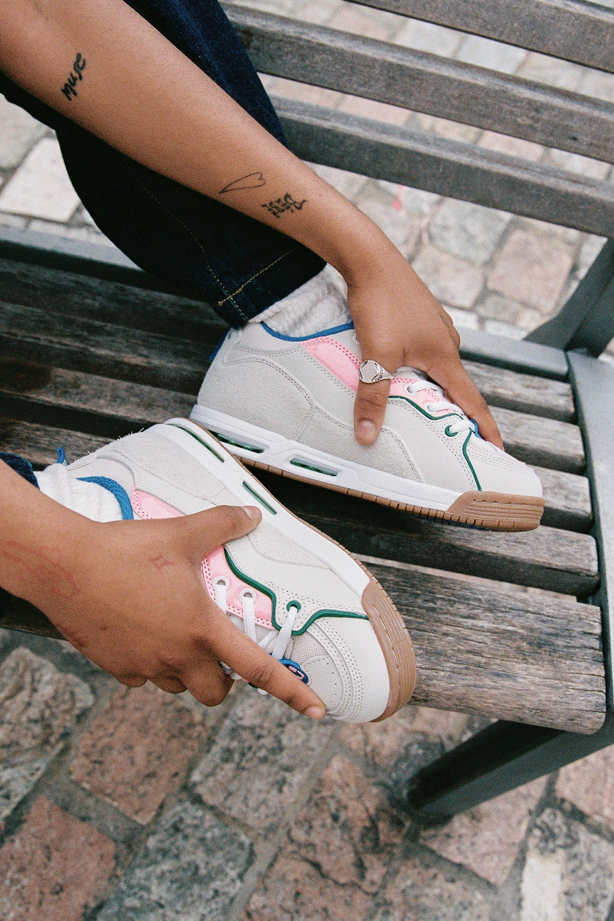 CT-4 - Antique White/Pink - Shoes