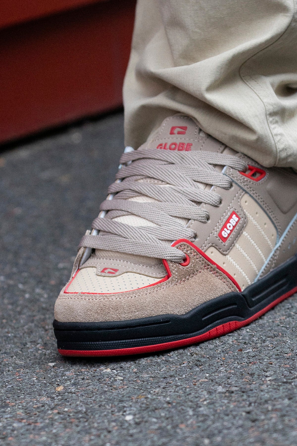 Fusion - Khaki/Red - Shoes