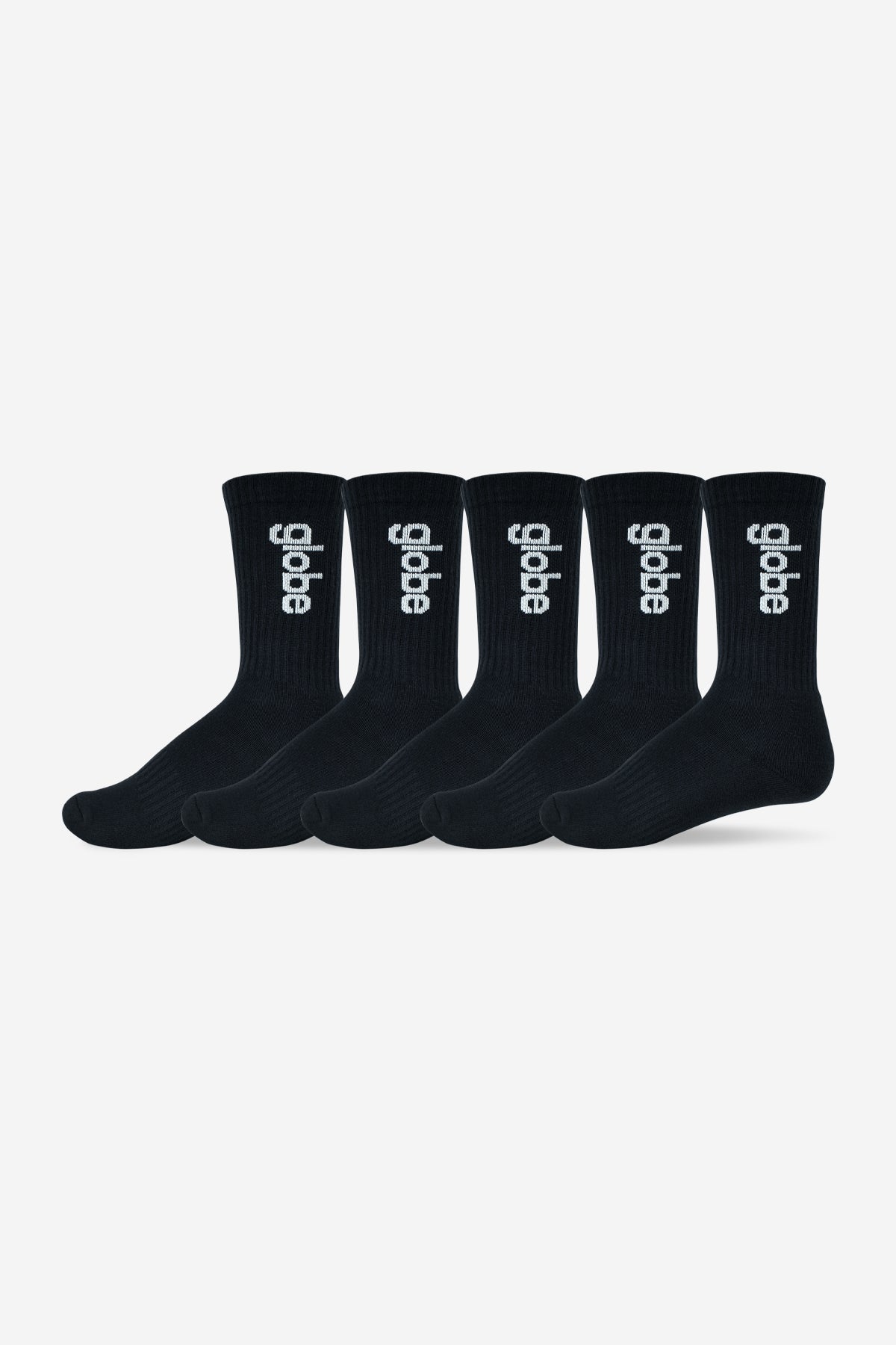 O.G Vert Logo Hi Sock 5 Pack - Black