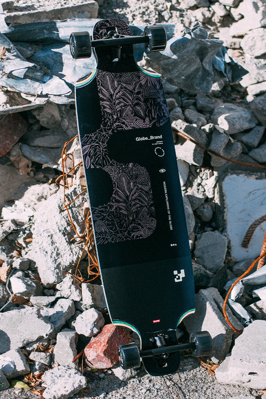 Caravan 39" Longboard - Black/Forest