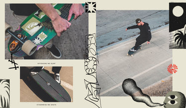 surf skateboard globe  collage
