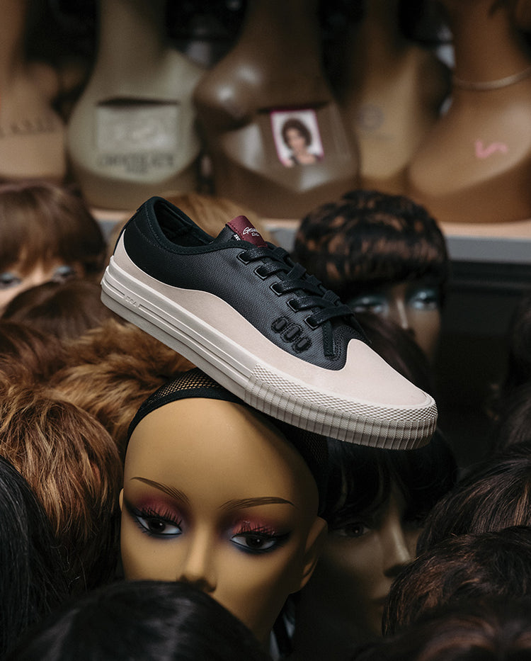 Shop Gillette Black/Cream Skate Shoes