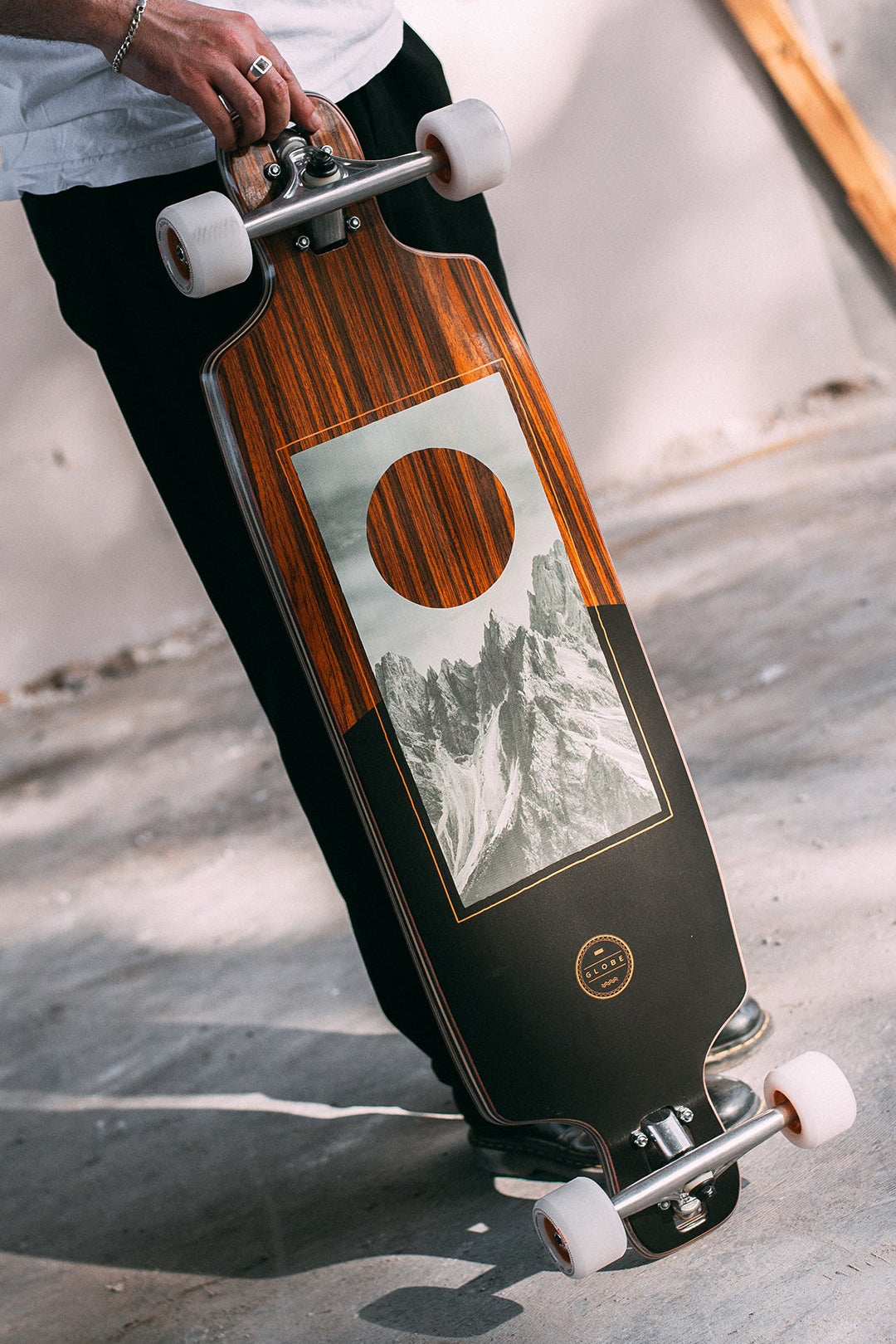 Scarper 36 36" Longboard - Rosewood/Peaks