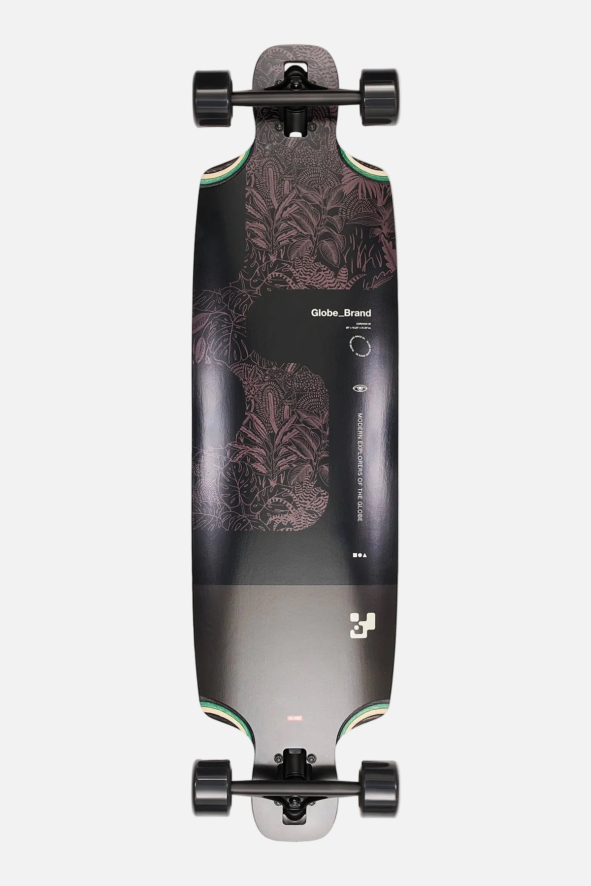 Caravan 39" Longboard - Black/Forest