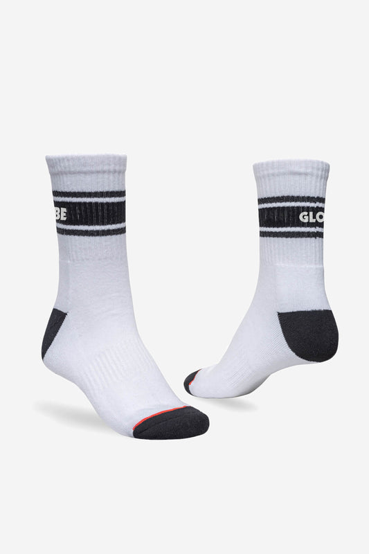 Globe - Triple Stripe Crew Sock 5 Pack - Assorted