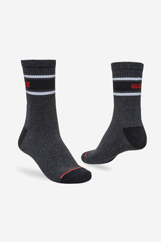 Globe - Triple Stripe Crew Sock 5 Pack - Assorted