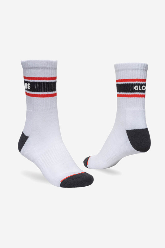 Globe - Triple Stripe Crew Sock 5 Pack - Assorted