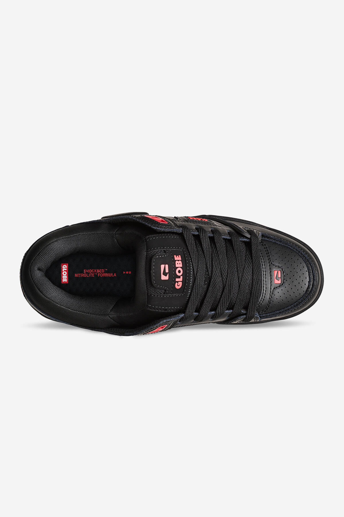 Globe FOOTWEAR [SELECT SERIES] Fusion - Preto/Red em Preto/Red