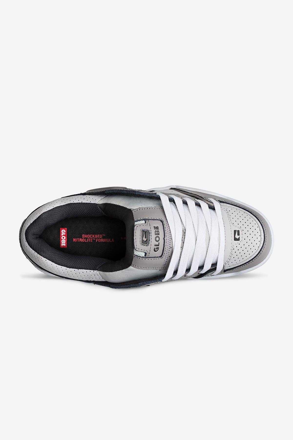 fusion grey fade skate shoes