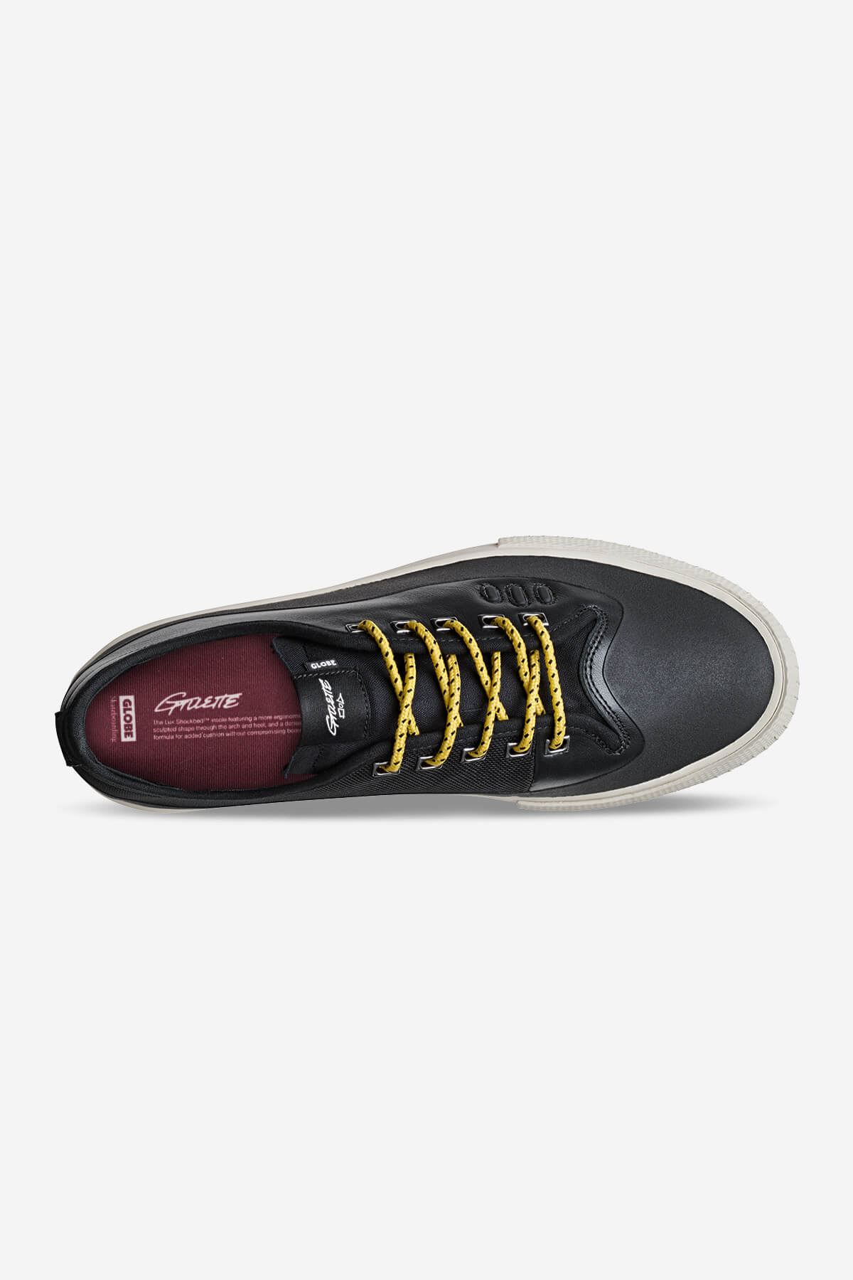 Globe VOETWERK [PRO] Gillette - Black Leather - skateboard Schoenen in Black Leather