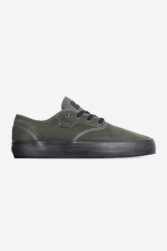 motley ii dark olive negro skateboard zapatos