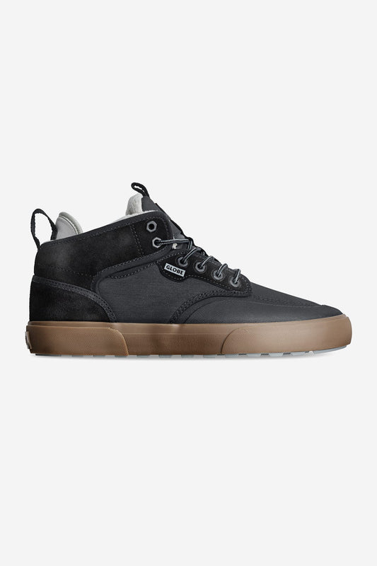 motley mid negro charcoal cumbre skateboard zapatos