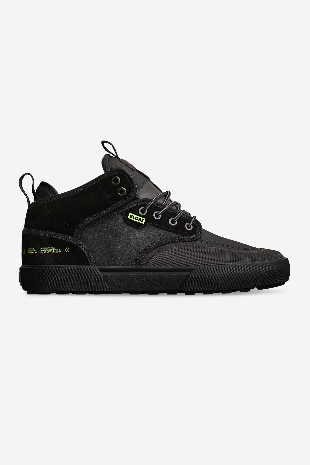 Globe CHAUSSURES [ TEAM ] Motley Mid - Noir/Vert Citron/Summit en Noir/Vert Citron/Summit