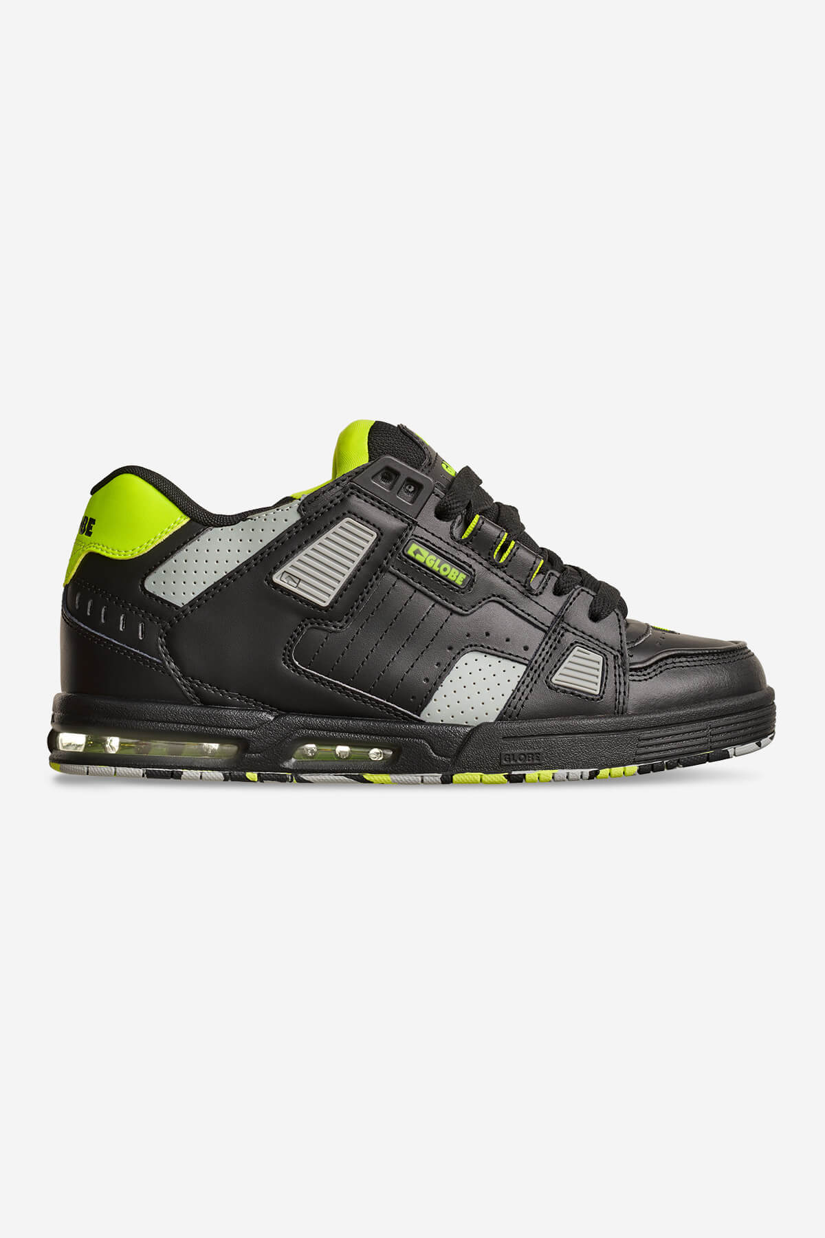 Globe FOOTWEAR [SELECT SERIES] Sabre - Noir/Vert Citron en Noir/Vert Citron